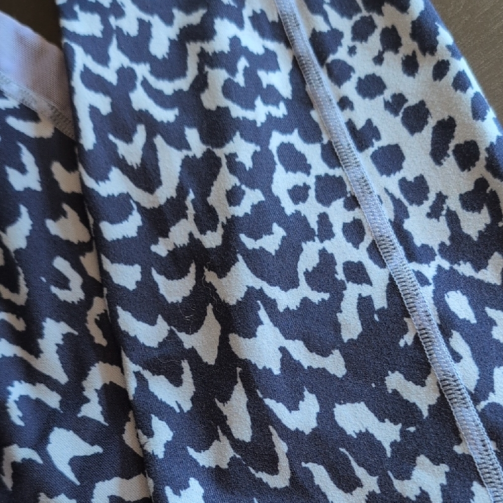 Fabletics Navy and Light Blue Patterned Leggings - image 11